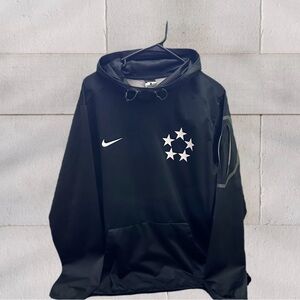 Nike 5 Star General Hooded Black Jacket with Mesh Lining L